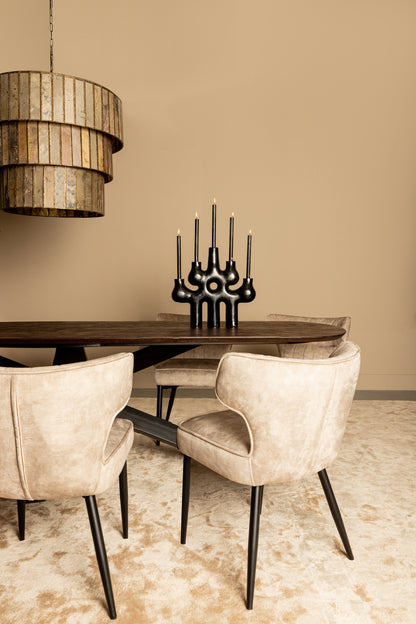 Zinno Crème Eetkamerstoel (set van 2) - depauwwonen