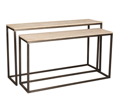 Zoah Beige Travertine Rechthoekige Wandtafel SV2 - depauwwonen