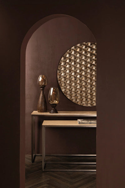 Zoah Beige Travertine Rechthoekige Wandtafel SV2 by PTMD