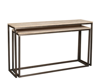 Zoah Beige Travertine Rechthoekige Wandtafel SV2 by PTMD