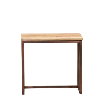 Zoah Koper Mango Hout Rechthoekige Wandtafel set van 3 by PTMD