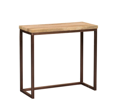 Zoah Koper Mango Hout Rechthoekige Wandtafel set van 3 by PTMD