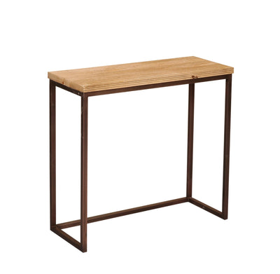 Zoah Koper Mango Hout Rechthoekige Wandtafel set van 3 by PTMD