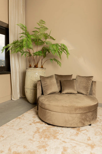 Loveseat Fayen Velvet Sand - 5 Kussen by PTMD