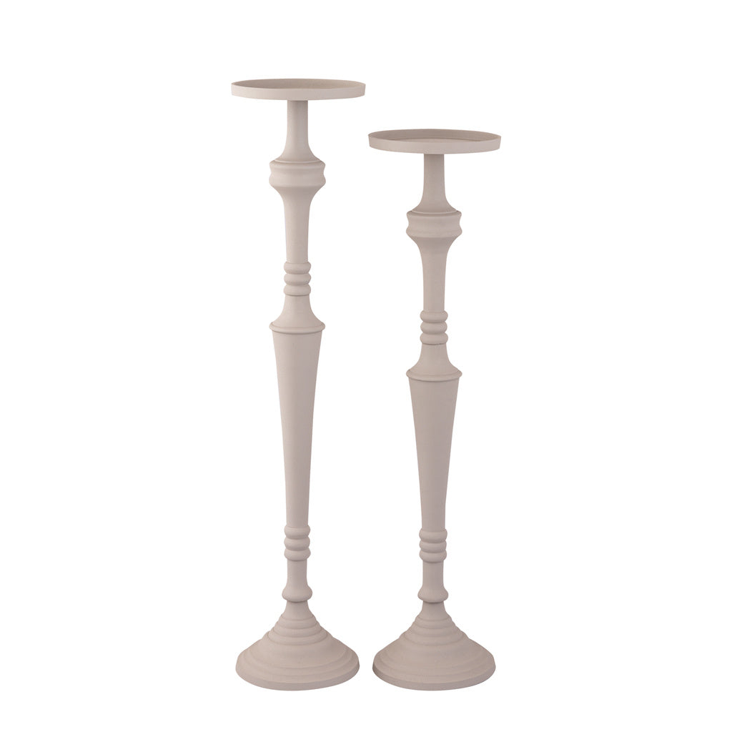 Kandelaar Helen - 21x21x86 cm  - Beige - depauwwonen