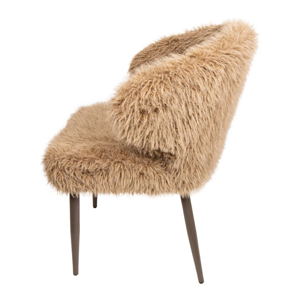 Ares Eetkamerstoel Haar Bruin (set van 2) by PTMD