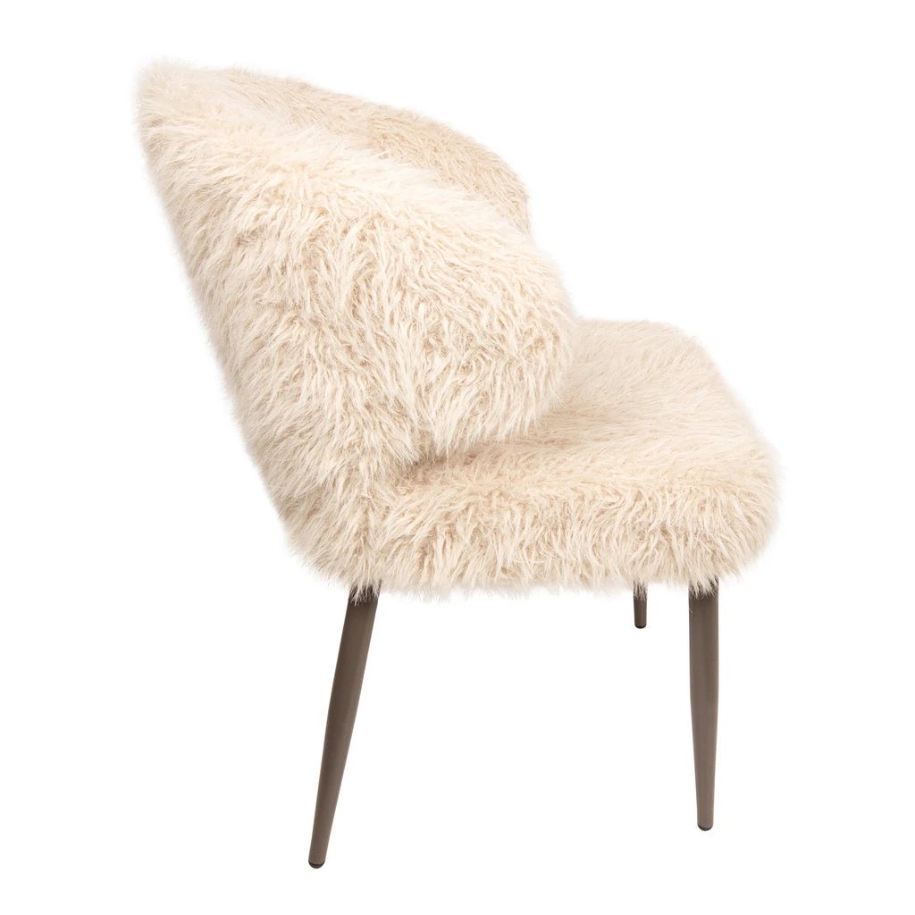 Ares Eetkamerstoel Haar Beige (set van 2) by PTMD