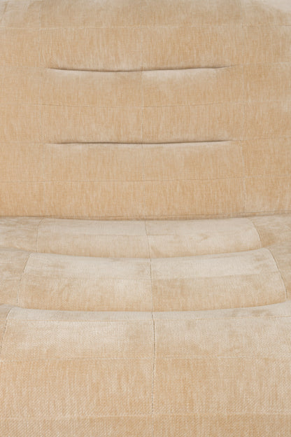 Lounge Chair Wyatt Velours Beige