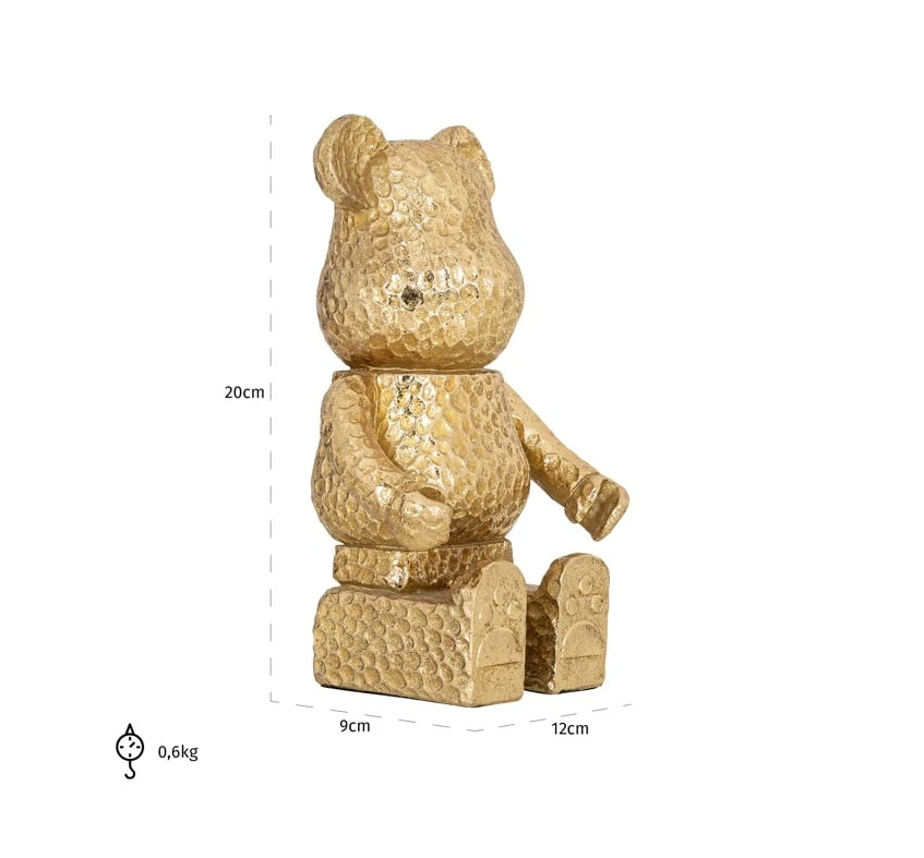 Art Decoration Bear Gold by Richmond Interiors