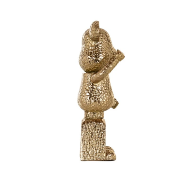 Art Decoration Bear Gold Standing by Richmond Interiors