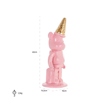 Art Decoration Icebear Pink - depauwwonen