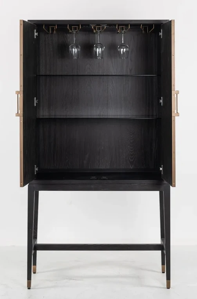 Bar Kast Bloomville Goud - 2 deuren by Richmond Interiors
