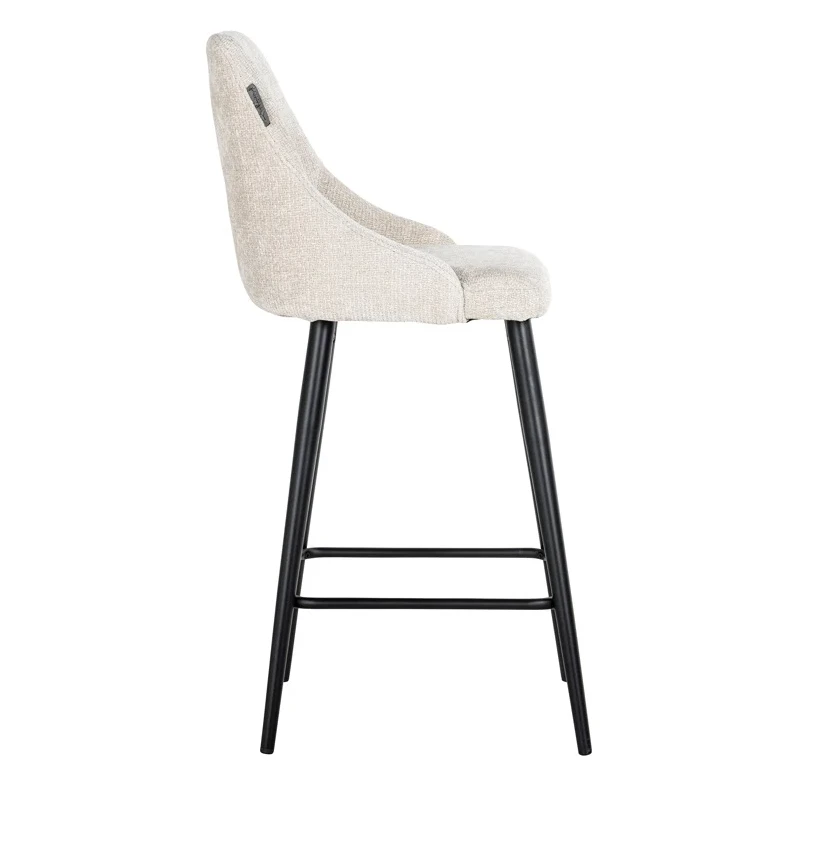 Barstoel Brooke cream unicorn (set van 2) - laag by Richmond Interiors