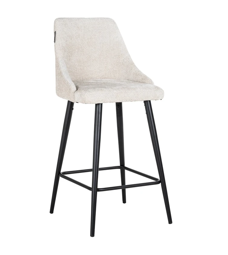 Barstoel Brooke cream unicorn (set van 2) - laag by Richmond Interiors