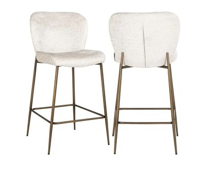 Barstoel Darby Cream Fusion - Laag by Richmond Interiors
