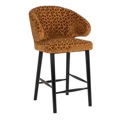 Barstoel Indigo Gold Triangle - Laag by Richmond Interiors