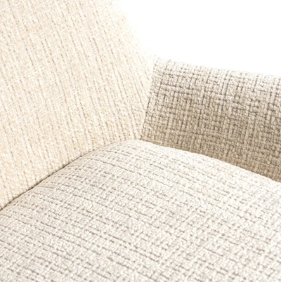 Draai Barstoel Linsey Beige Chenille - Laag by Richmond Interiors