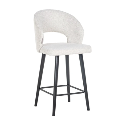 Barstoel Savoy White Bouclé - Laag by Richmond Interiors