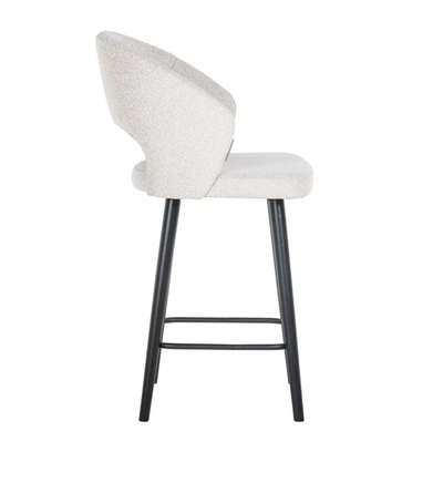 Barstoel Savoy White Bouclé - Laag by Richmond Interiors