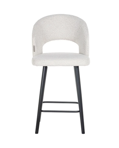 Barstoel Savoy White Bouclé - Laag by Richmond Interiors