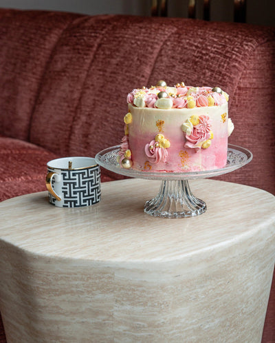 Bijzettafel Fictus Travertine faux (Beige) by Richmond Interiors