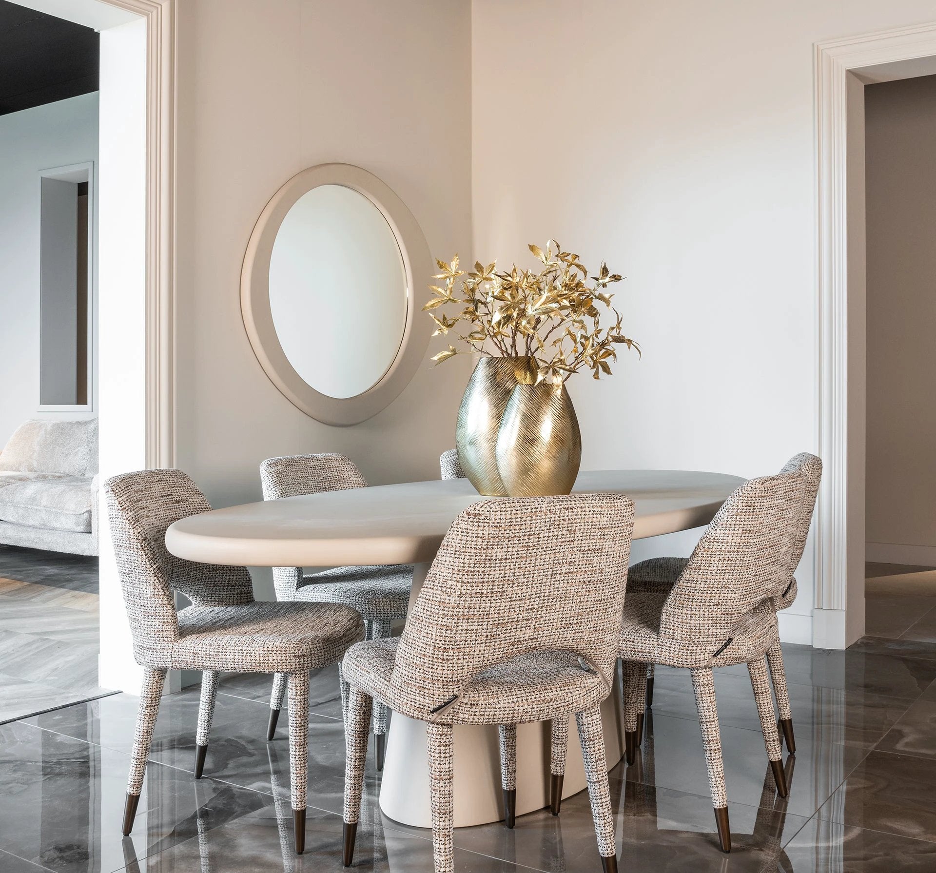 Eettafel Clayton 220 (Beige) by Richmond Interiors
