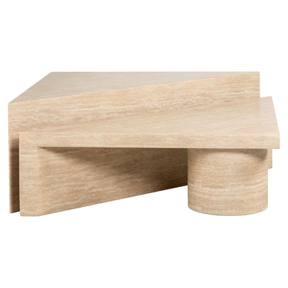Salontafel set Fictus Travertine faux (Beige) - depauwwonen
