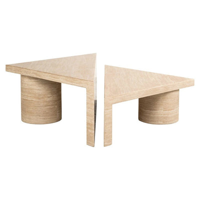 Salontafel set Fictus Travertine faux (Beige) by Richmond Interiors
