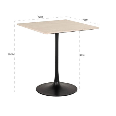 Bistrotafel Tavolo vierkant (Beige) by Richmond Interiors