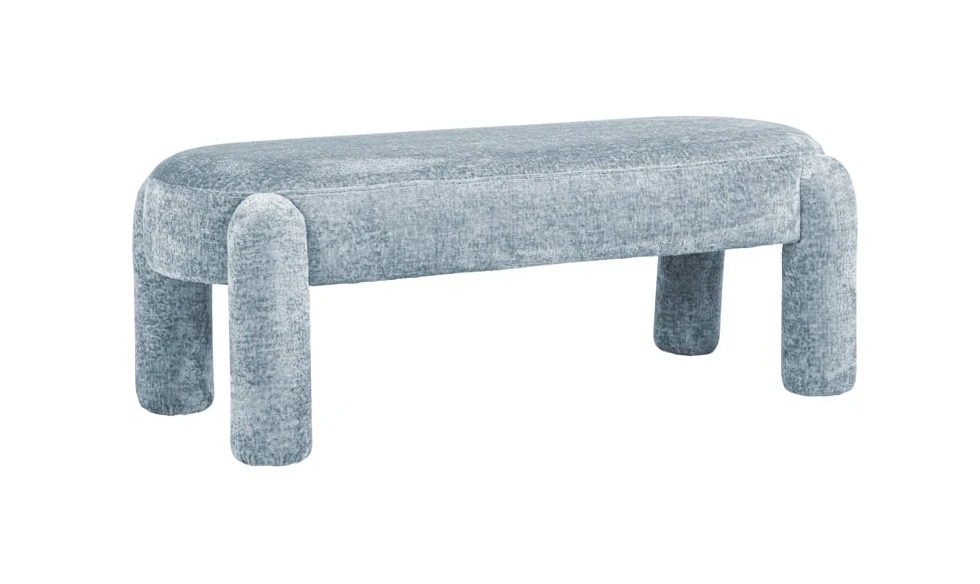 Bench Holly Light Blue Chenille by Richmond Interiors