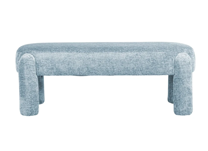Bench Holly Light Blue Chenille by Richmond Interiors