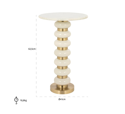 Bijzettafel Barbara - wit by Richmond Interiors