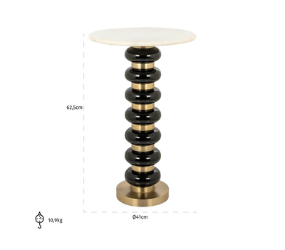 Bijzettafel Barbara - zwart by Richmond Interiors