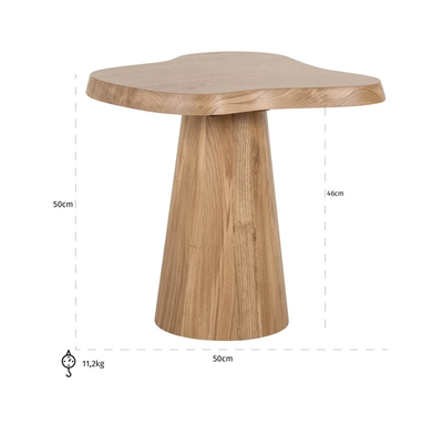 Bijzettafel Odile 50Ø - Naturel by Richmond Interiors