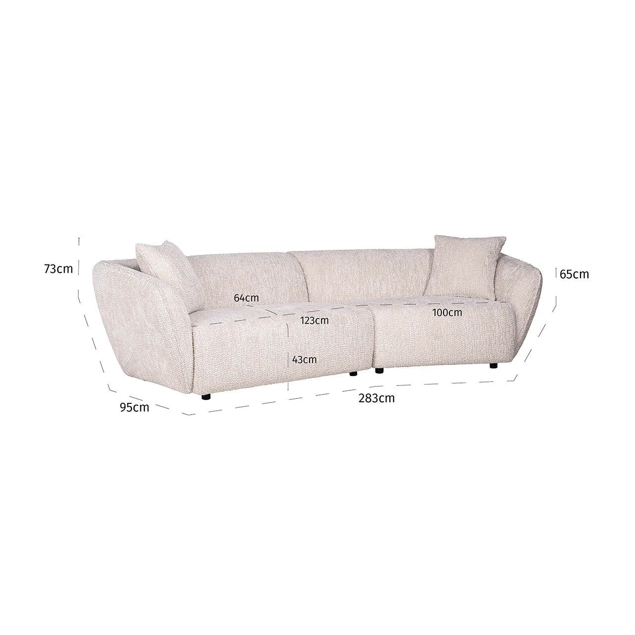 Bank Armand lovely cream by Richmond Interiors