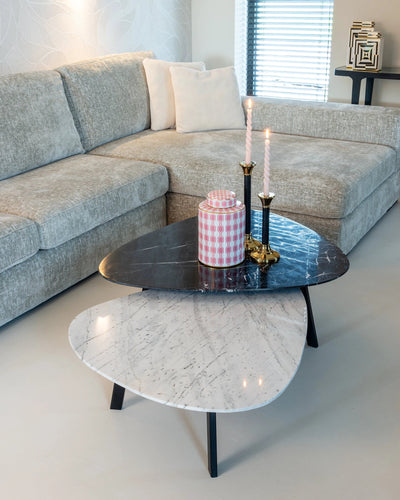 Bank Pasha 3-zits + lounge rechts pearl island by Richmond Interiors