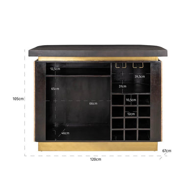 Bar Martini (Bruin) by Richmond Interiors