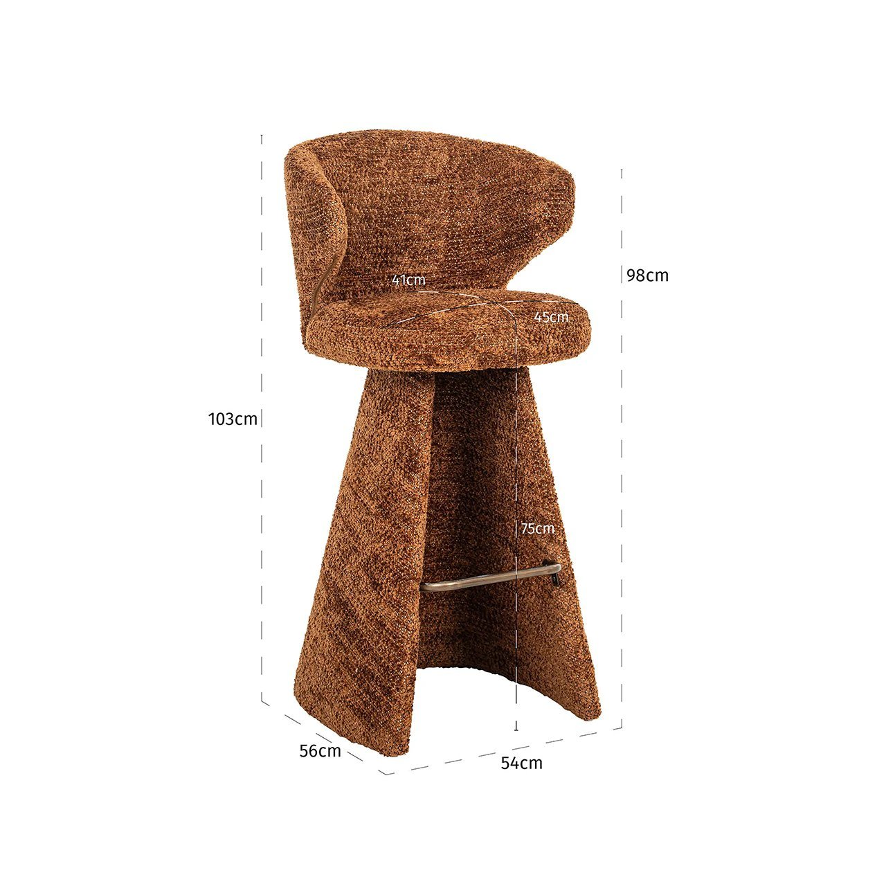 Barstoel Gatsbi Be Lovely Cinnamon by Richmond Interiors