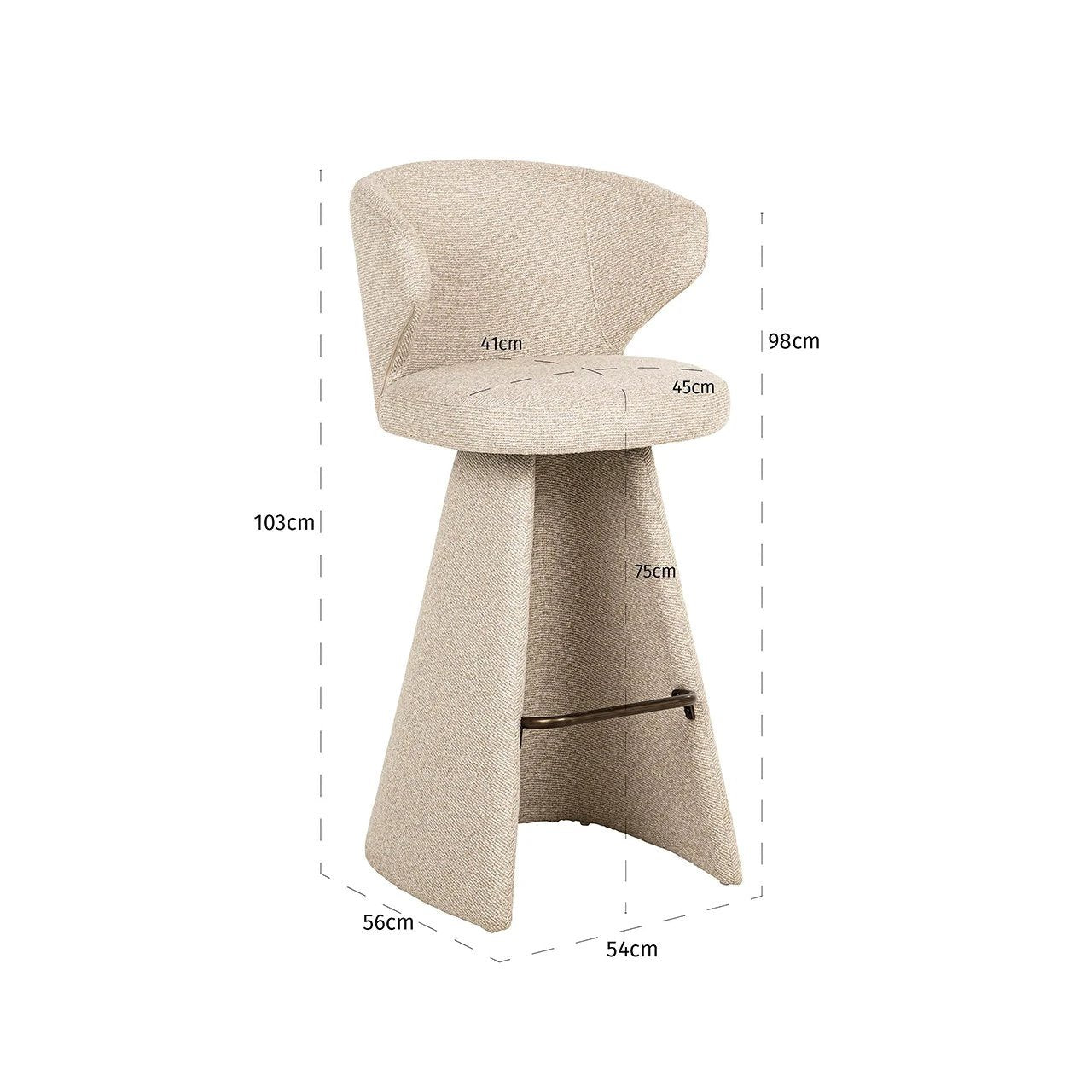 Barstoel Gatsbi biscotti by Richmond Interiors