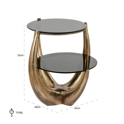 Bijzettafel Aida (Goud) by Richmond Interiors