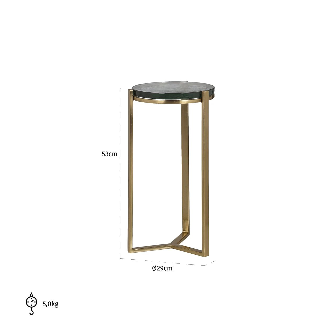 Bijzettafel Aubrey (Goud) by Richmond Interiors