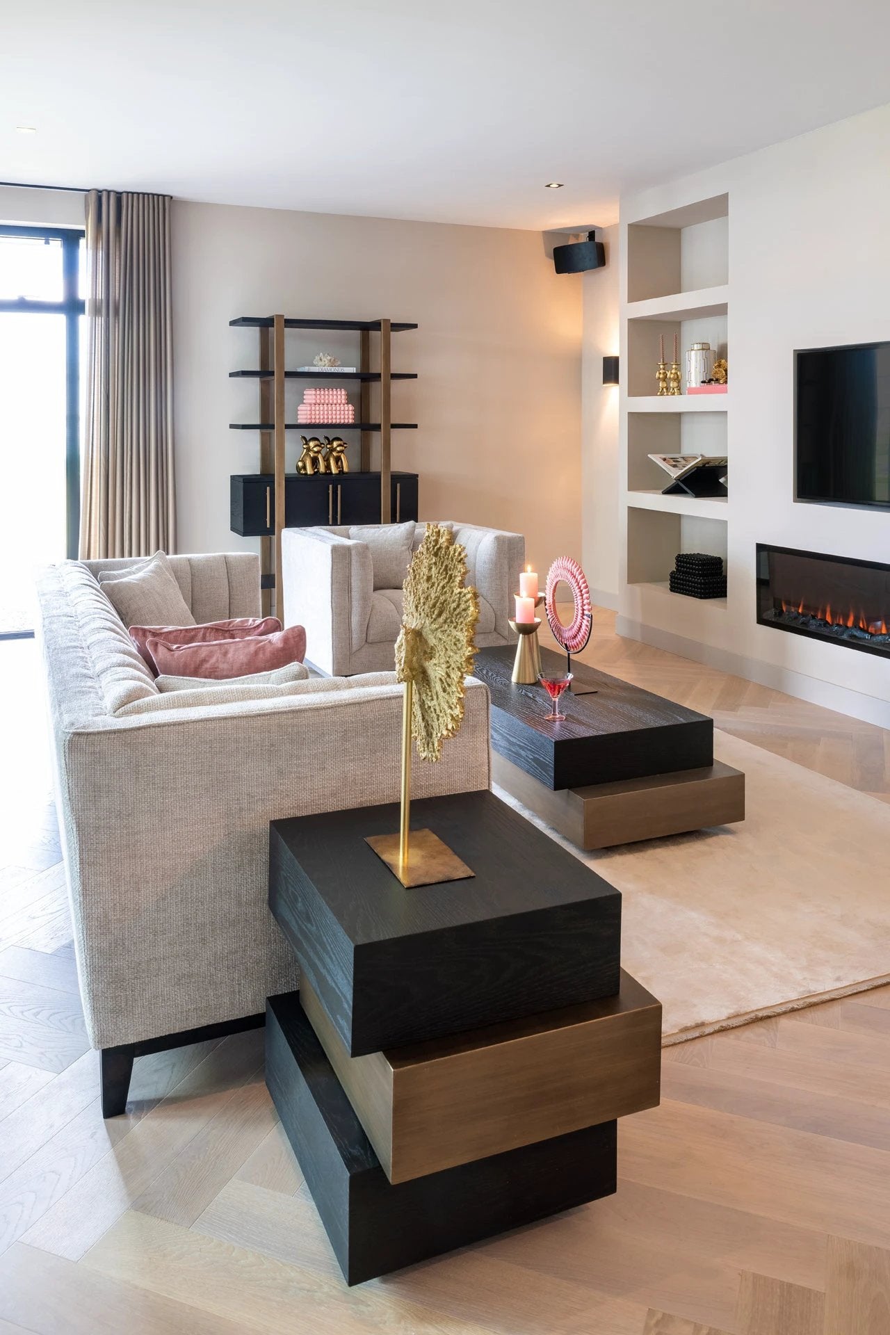 Bijzettafel Cambon 3-laags (Dark coffee) by Richmond Interiors