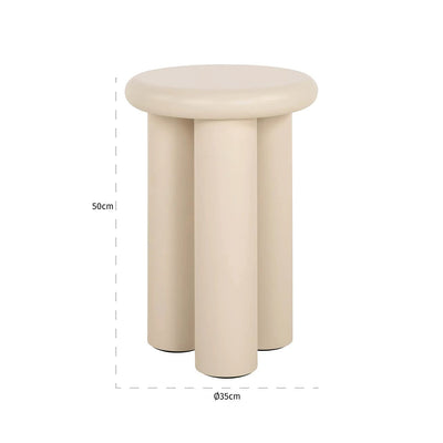 Bijzettafel Elbaz 35Ø (Beige) by Richmond Interiors