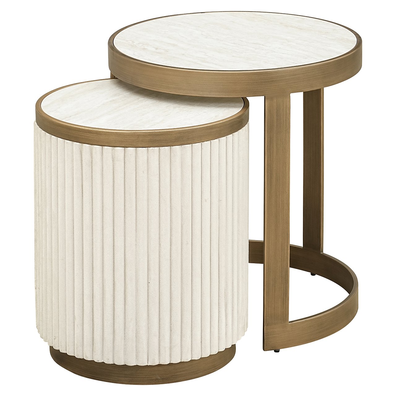 Bijzettafel Tivoli set van 2 (White) - depauwwonen