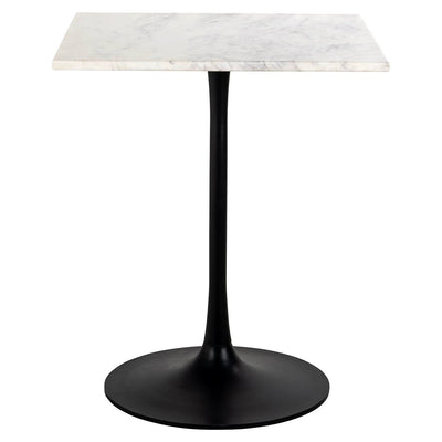 Bistrotafel Carlten wit vierkant (Black/white) by Richmond Interiors