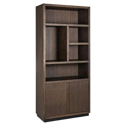 Boekenkast Oakura 2-deuren (Brown) - depauwwonen