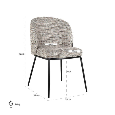 Chair Elvi trendy nature brandvertragend by Richmond Interiors