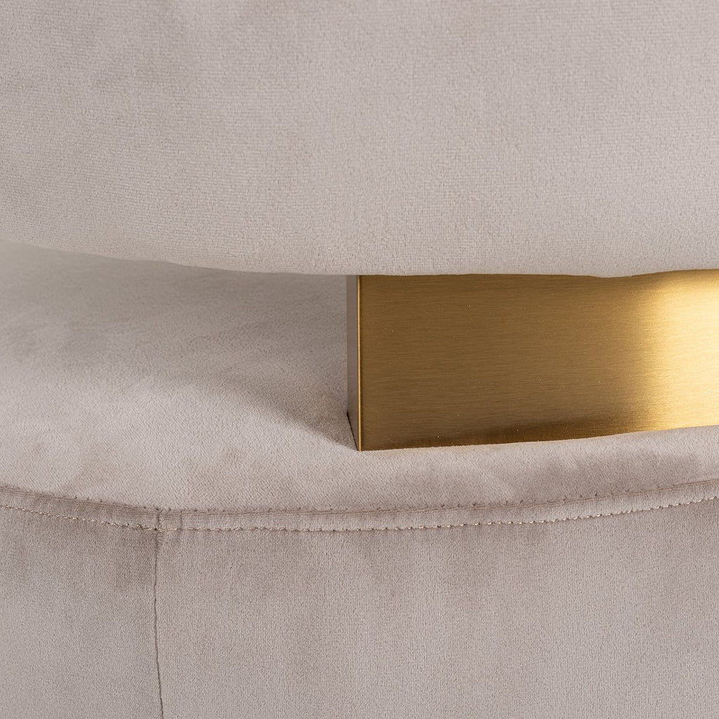 Draaifauteuil Maxime khaki velvet - depauwwonen