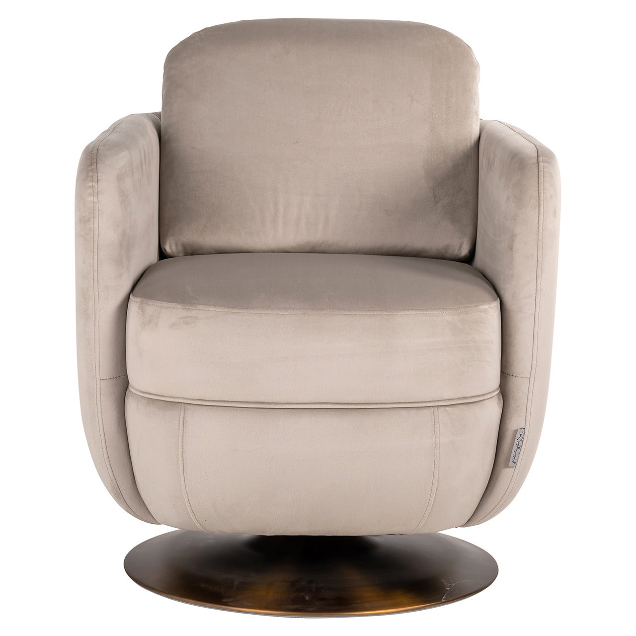 Draaifauteuil Turner khaki velvet brandvertragend - depauwwonen