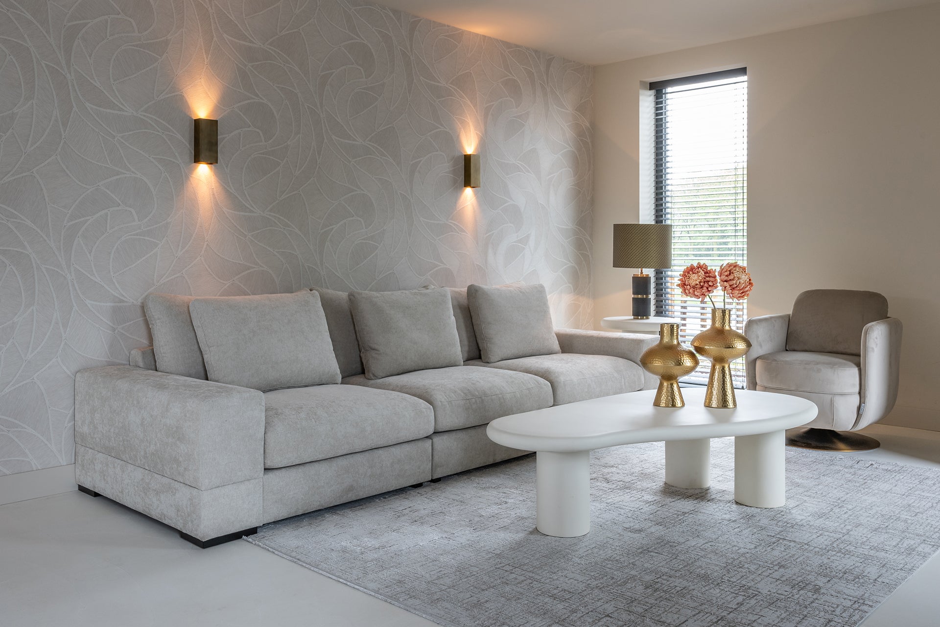 Draaifauteuil Turner khaki velvet brandvertragend - depauwwonen